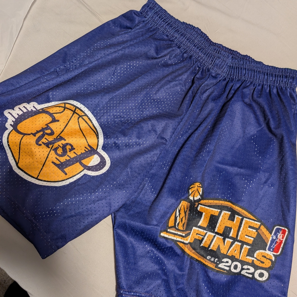 NBA Finals 2020 Blue Basketball Shorts